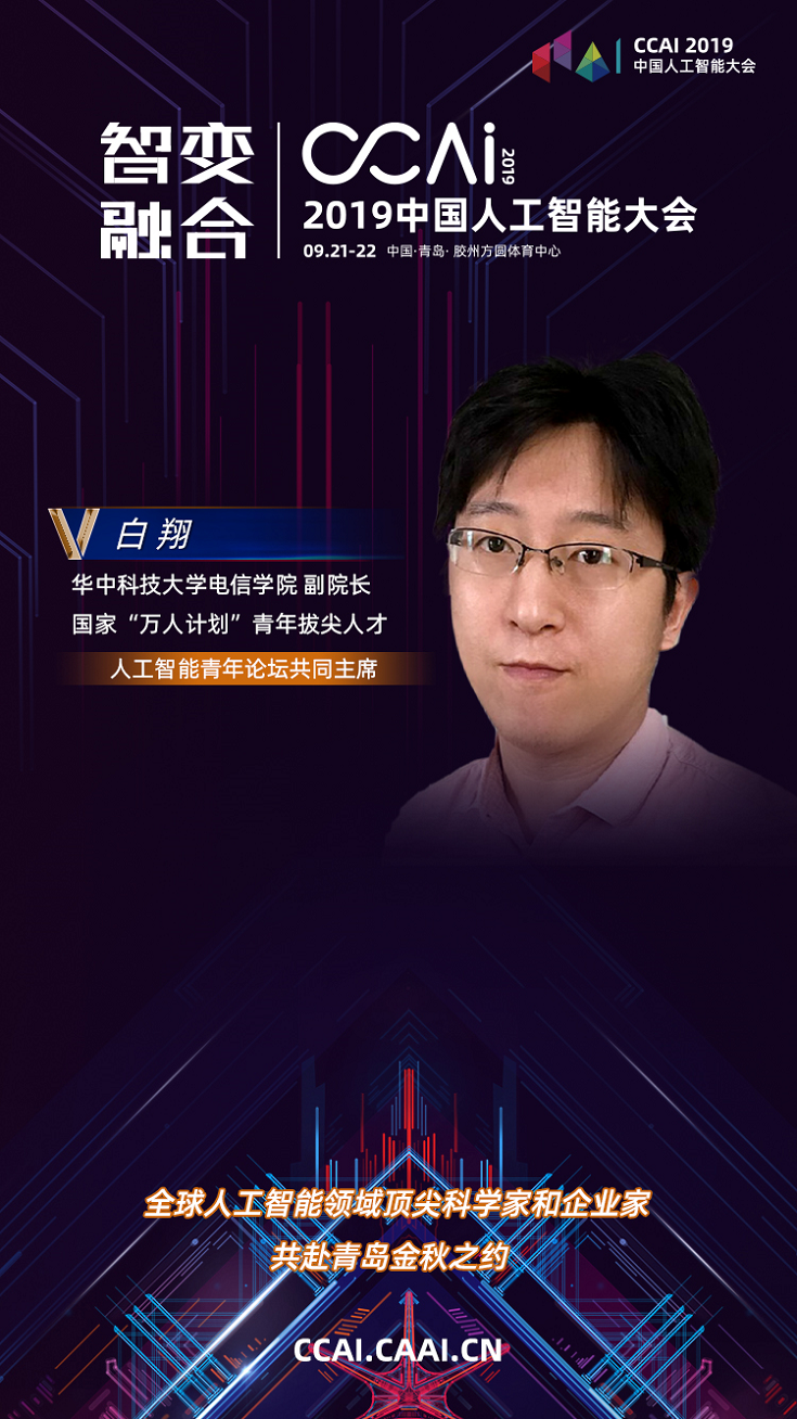 白翔,华中科技大学电子信息与通信学院教授,博士生导师,国家防伪工程