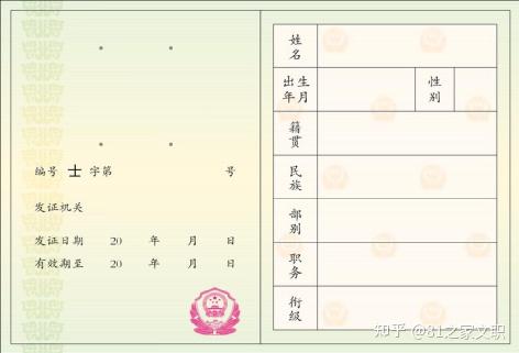 速看！军人相关的19种有效证件式样 - 知乎