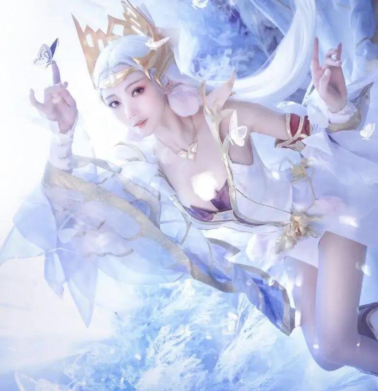 这大概是王者荣耀最美貂蝉cos小姐姐美得像精灵凤眼真美