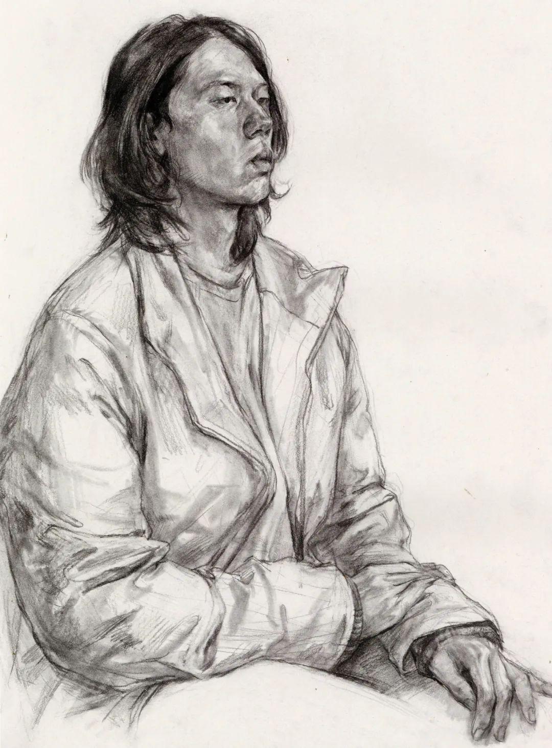 国美校考高分卷最新出炉!素描半身像写生非常nice!