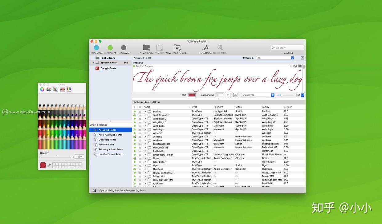 Extensis Suitcase Fusion for Mac(Mac字体管理软件) 18.2.4 知乎