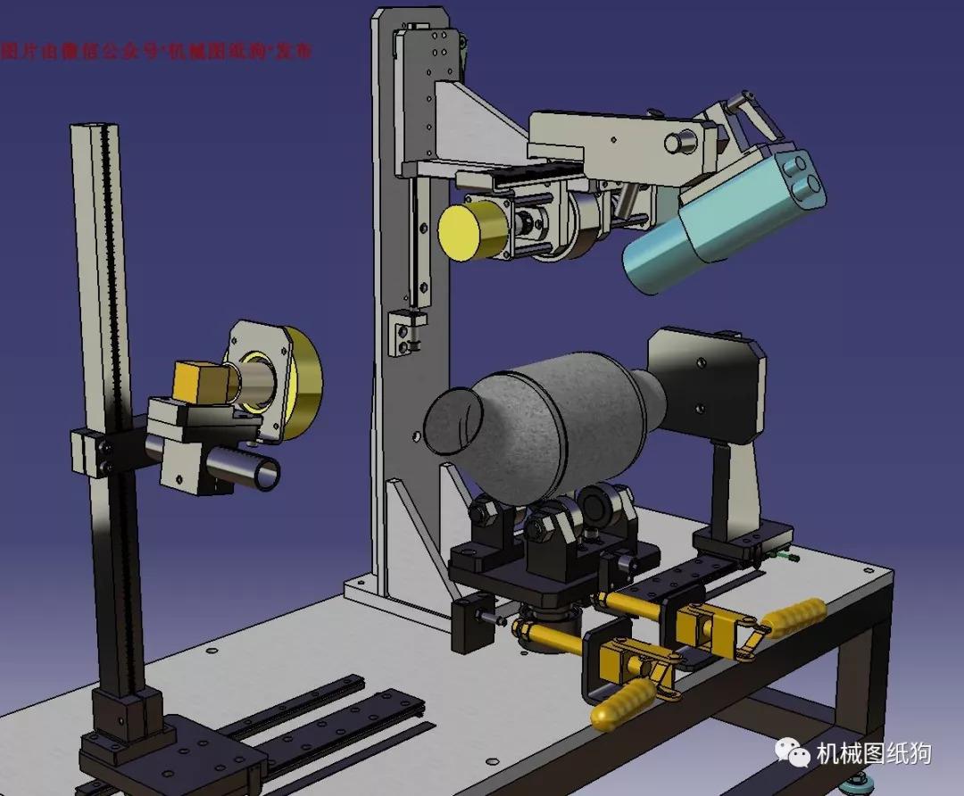 工程機械設備影像測量裝置3d模型圖紙igs格式