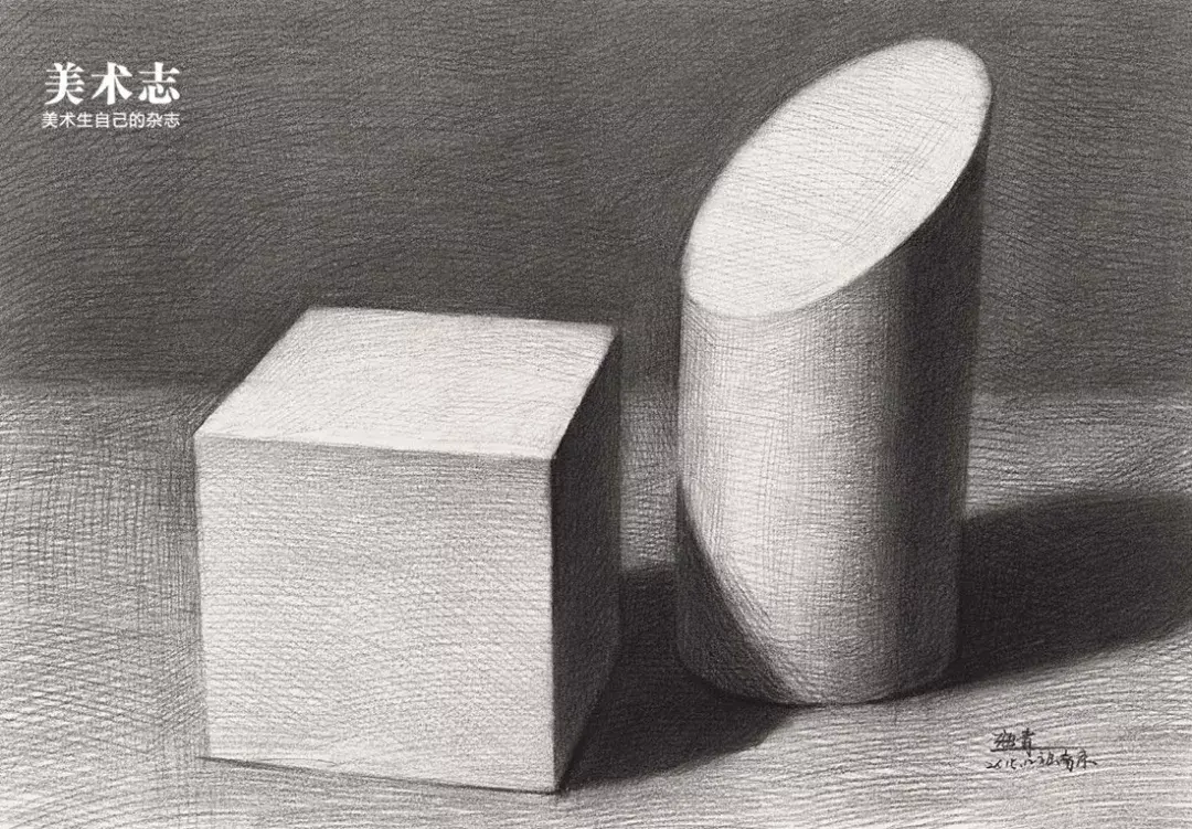 几何明暗|【入门基础教学】教你素描几何体从结构画到明暗, 其实就