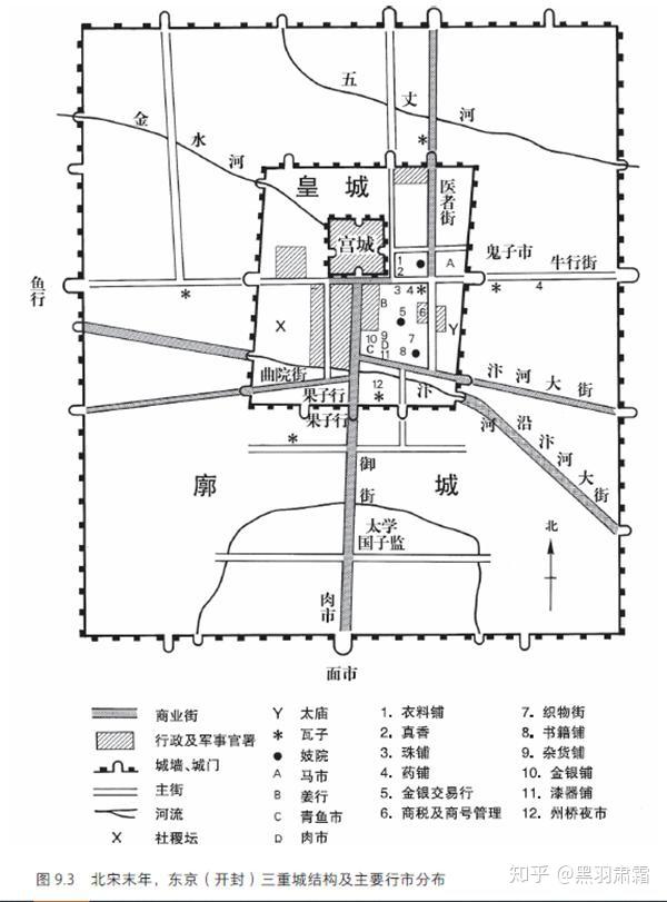 北宋汴梁城地图图片