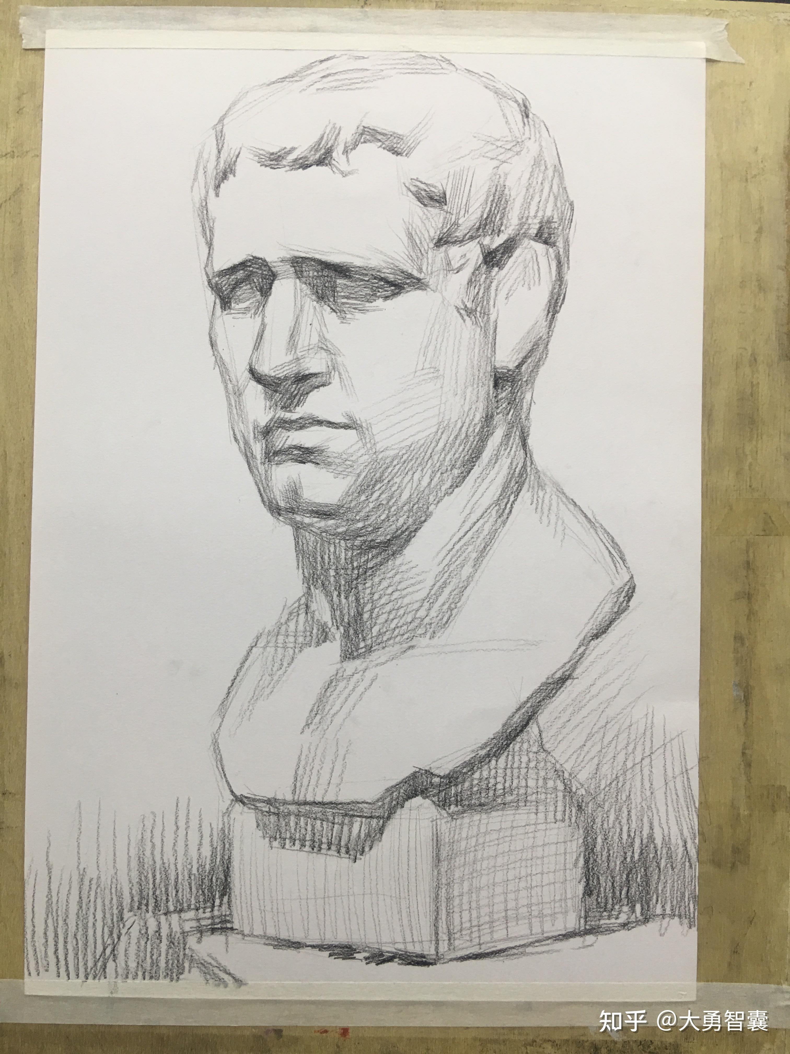 石膏像(阿格里巴,海盗,罗马青年),色彩(常规静物写生),速写(大师临摹