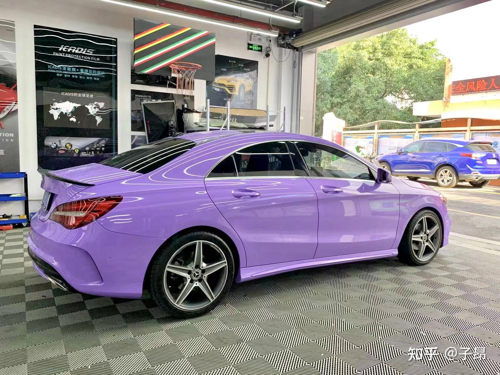 奔驰cla改色全过程备案须知给家人改了一个温柔的颜色深圳陈子昂