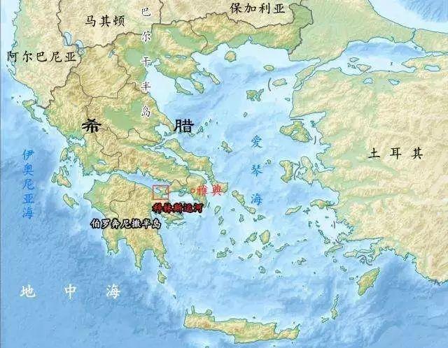 (希腊的通航河流数量为零,近80%都是连绵的山脉.