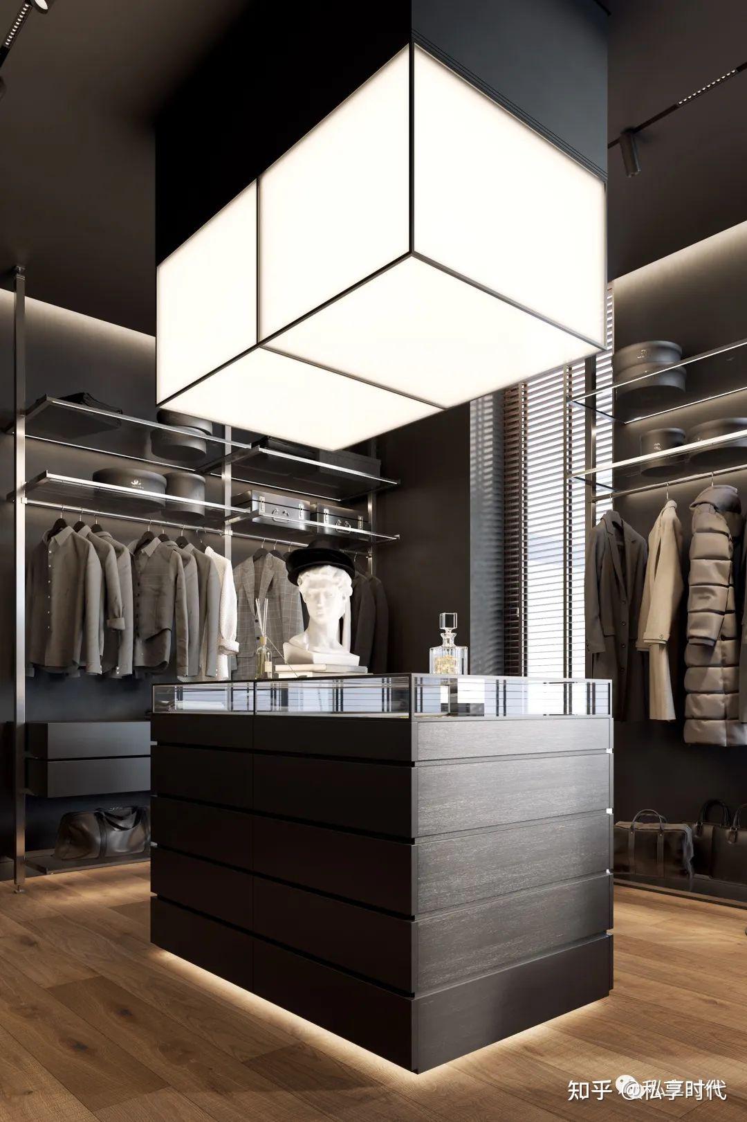 听说别墅豪宅里都有一个这样奢华的衣帽间