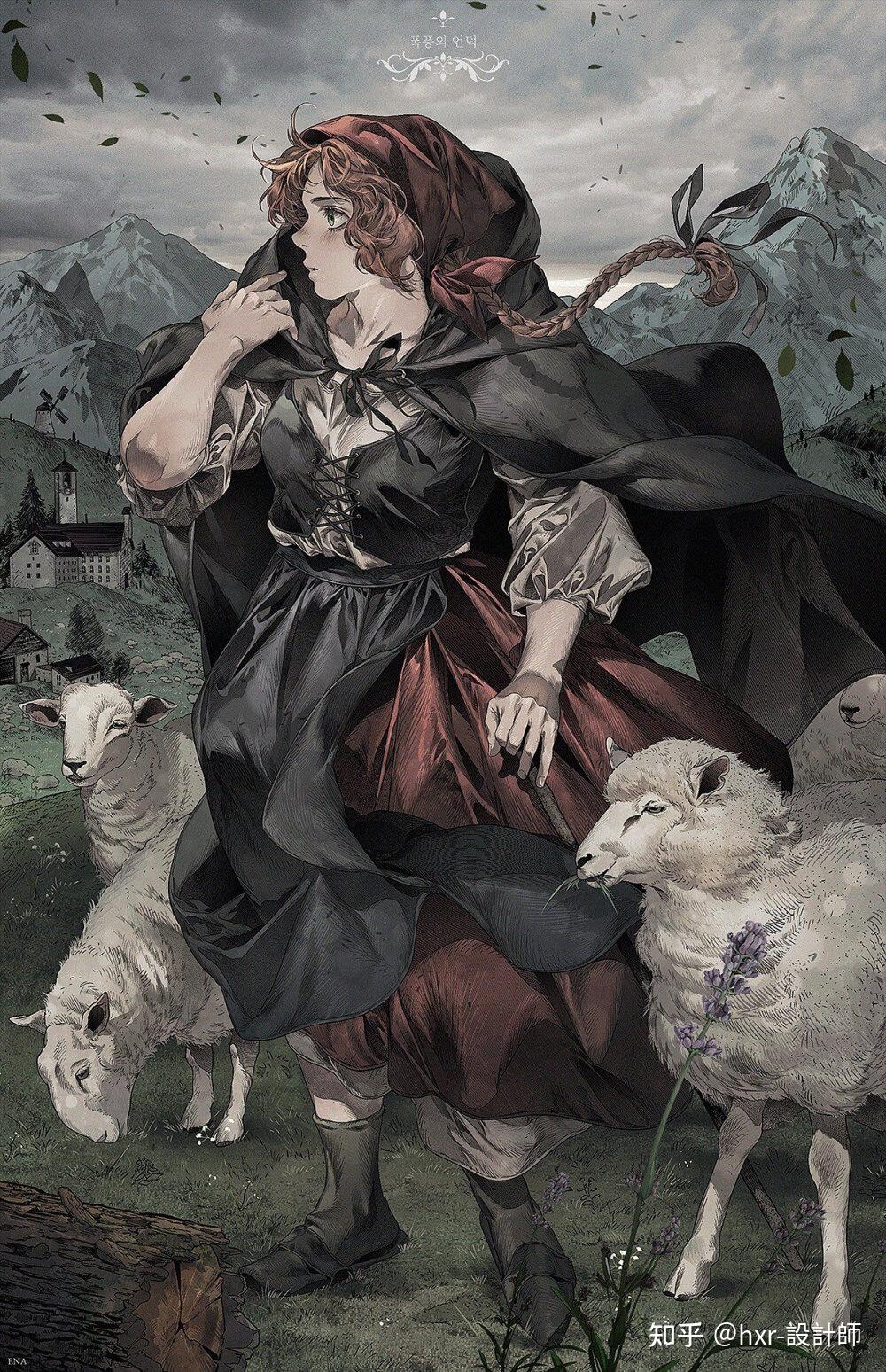 一组巴洛克风格插画作品分享 | 画师:enaa97