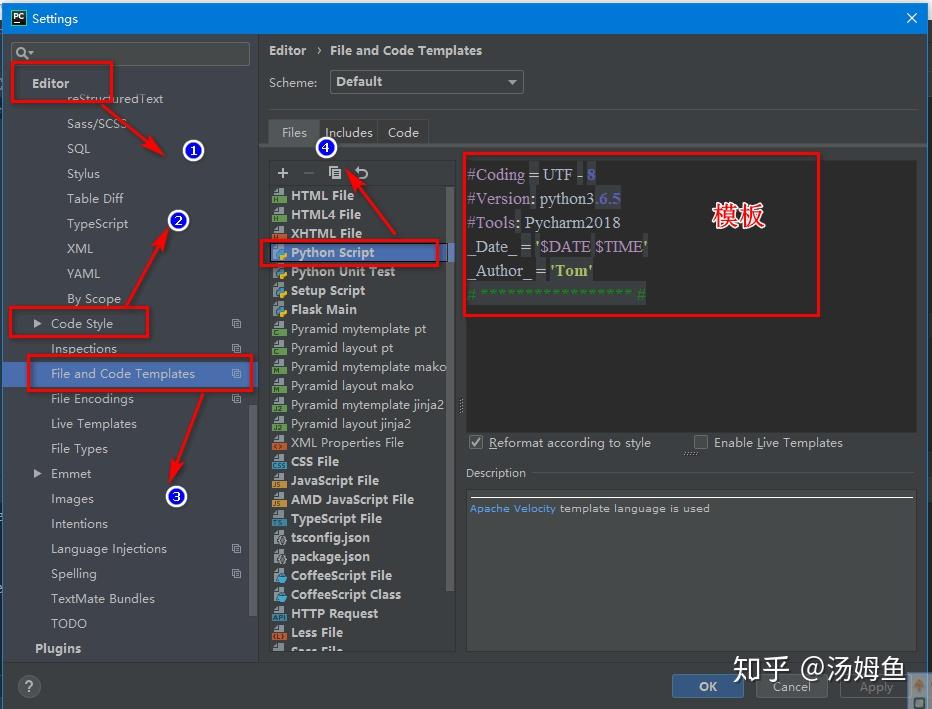 Pycharm File And Code Templates