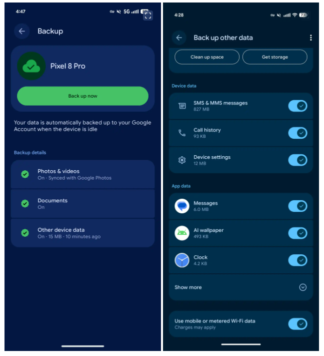科技资讯|谷歌原生安卓系统支持本地备份短信 / 通话记录等功能