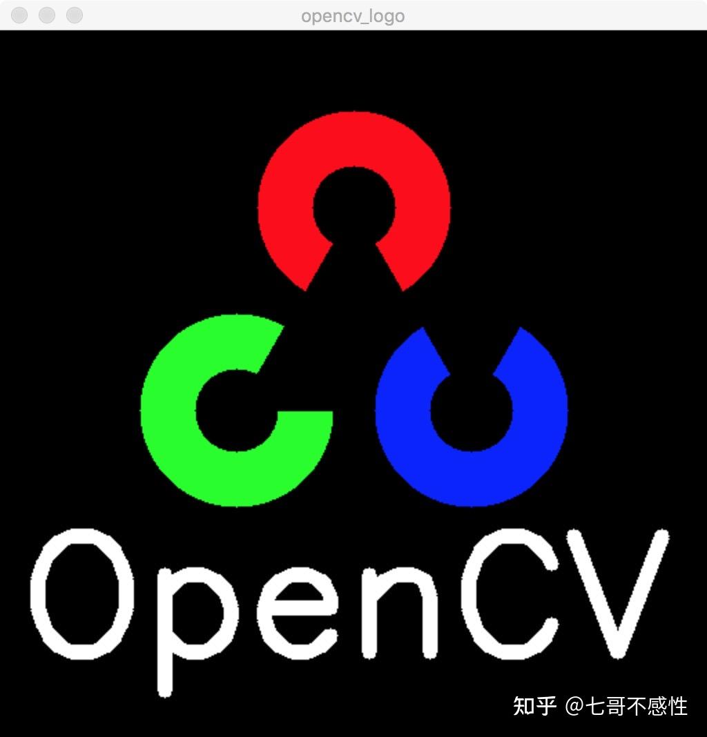 opencv画图功能和绘制logo图案