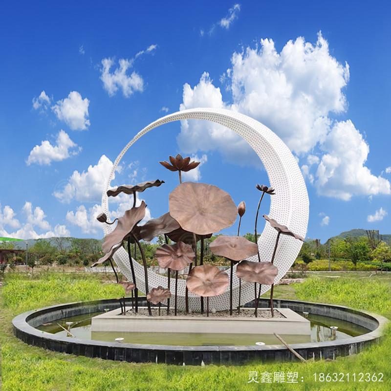 莲花雕塑景观适合放在哪些场景呢