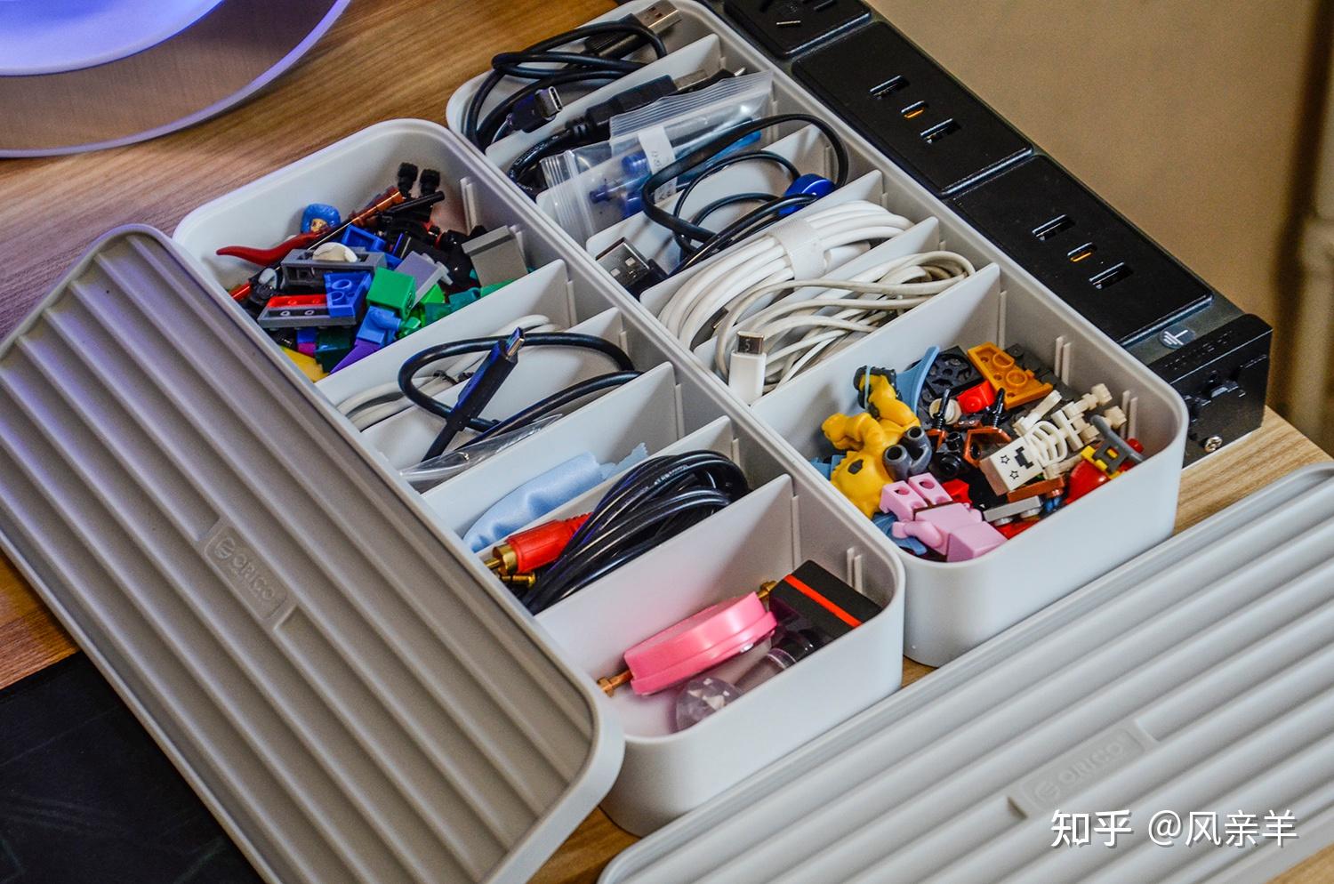 杂物巧收纳桌面更整洁orico数据线收纳盒