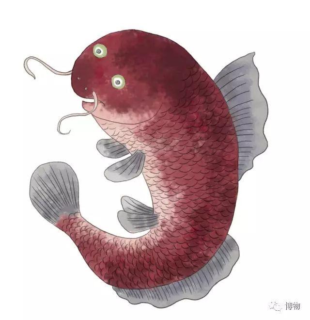 海错图身上有火焰的鳄鱼