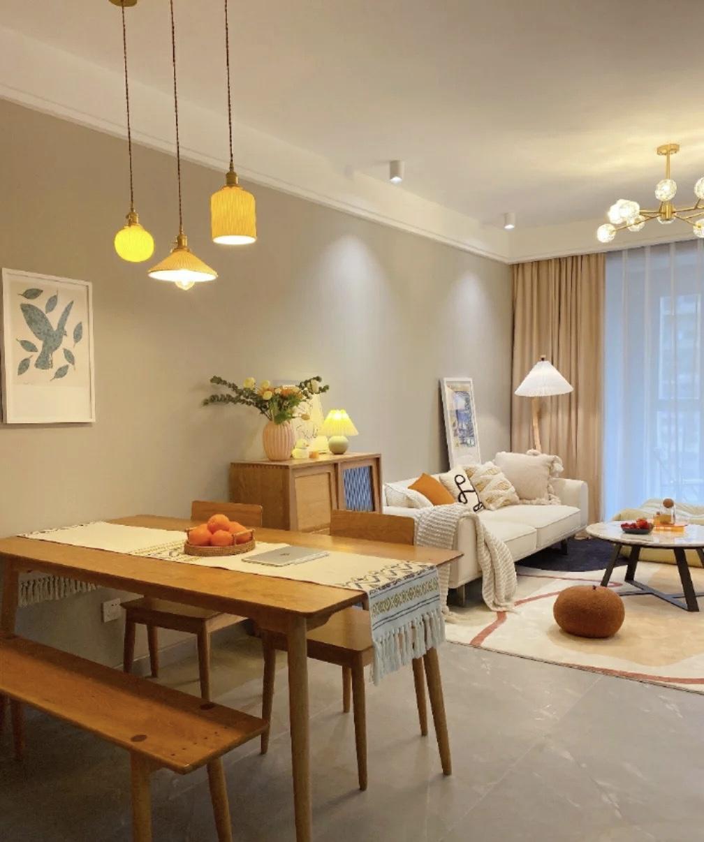 115㎡暖色系极简装修|小姐姐的温馨小家 - 知乎