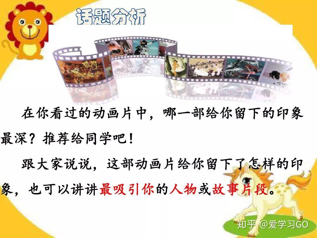 部编版二年级下册口语交际《推荐一部动画片》图文讲解 - 知乎