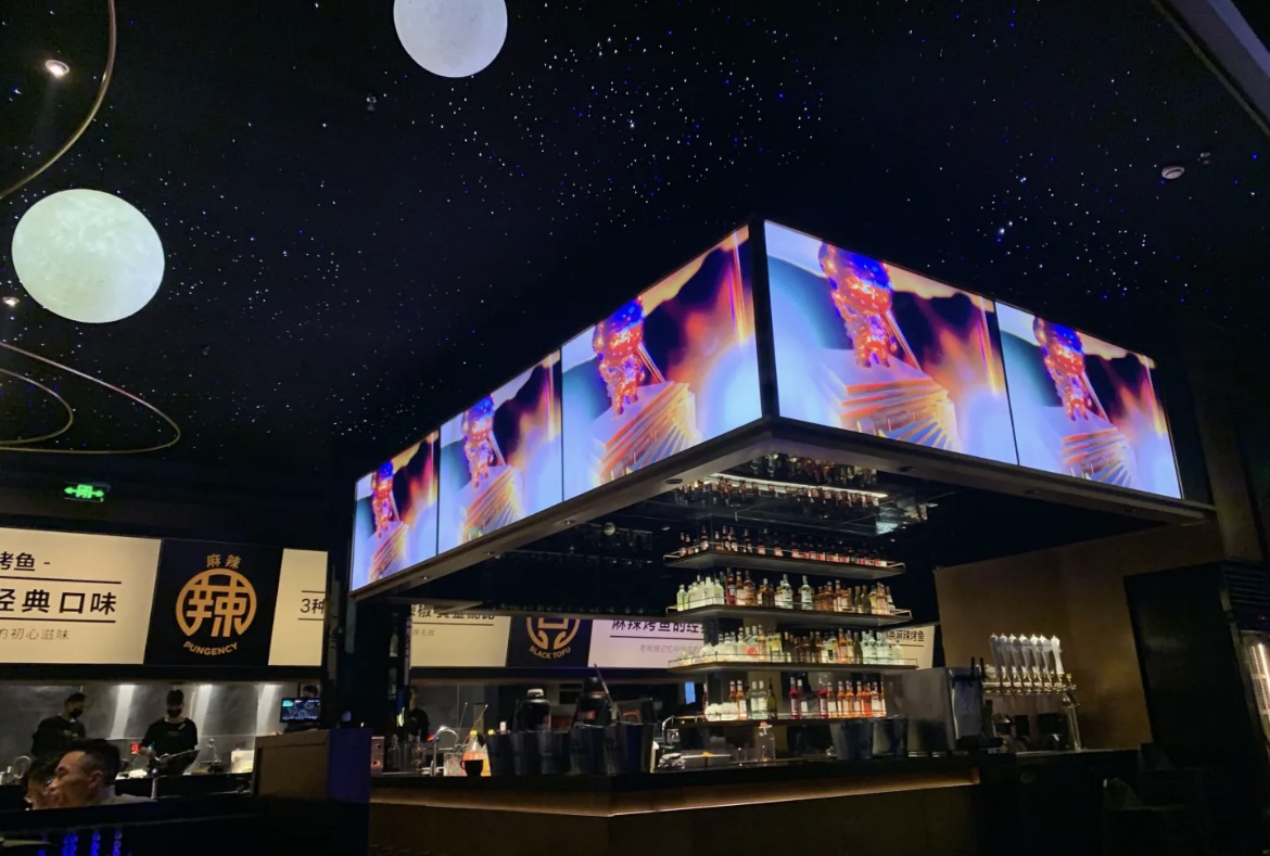 餐饮门店装修中的营销技巧:活用电视屏