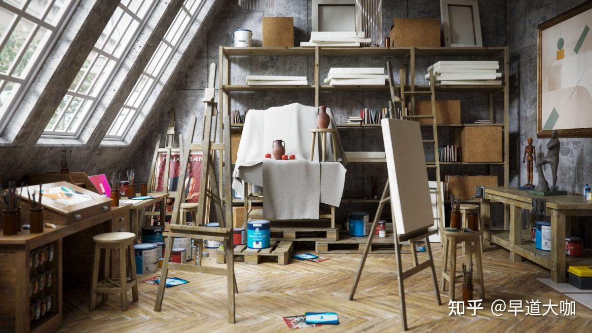 Blender公寓阁楼电竞房客厅室内场景3D模型资产 Kitbash3D – Apartment Interiors - 知乎