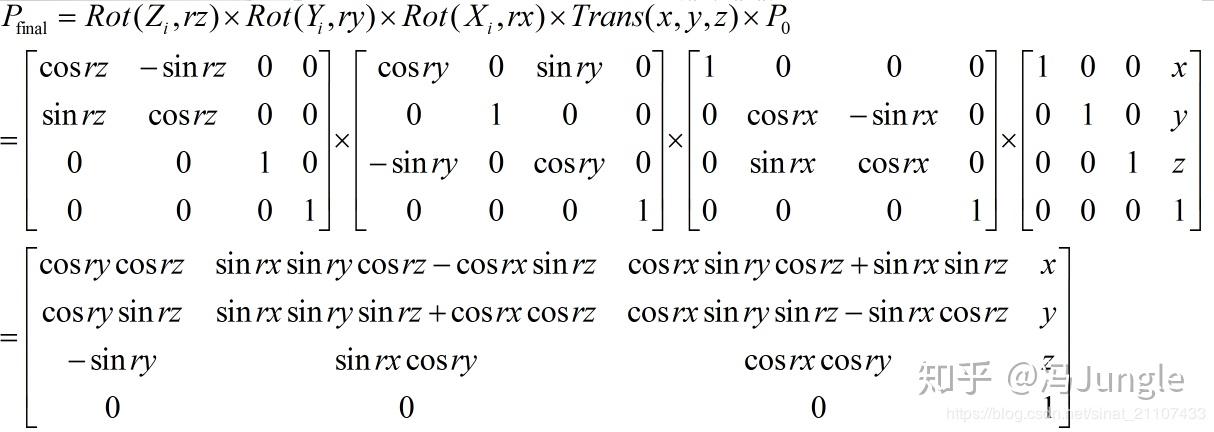 Rx Ry Rz Rotation 机器人位姿描述与坐标变换 - 知乎