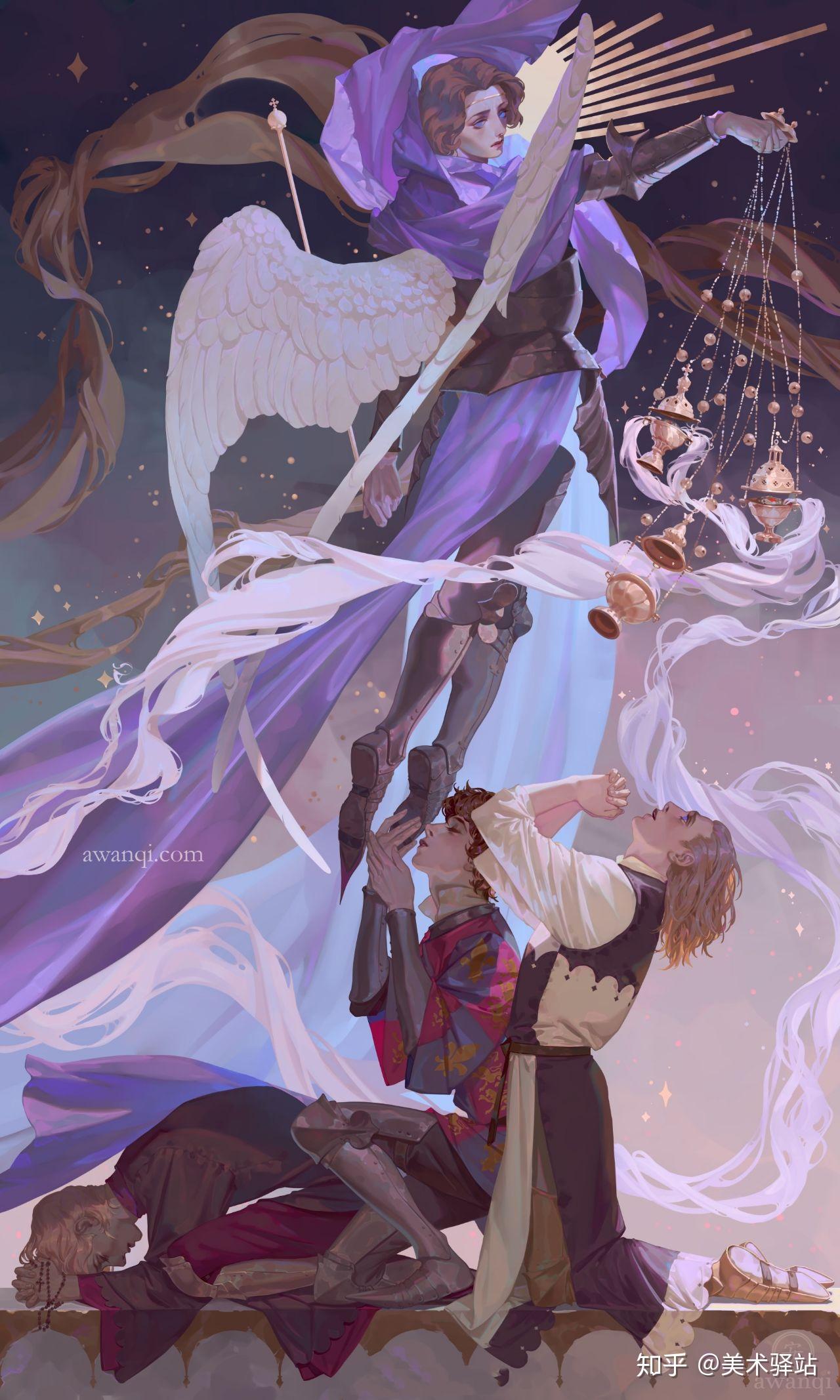 人物插画师awanqi的板绘角色设计