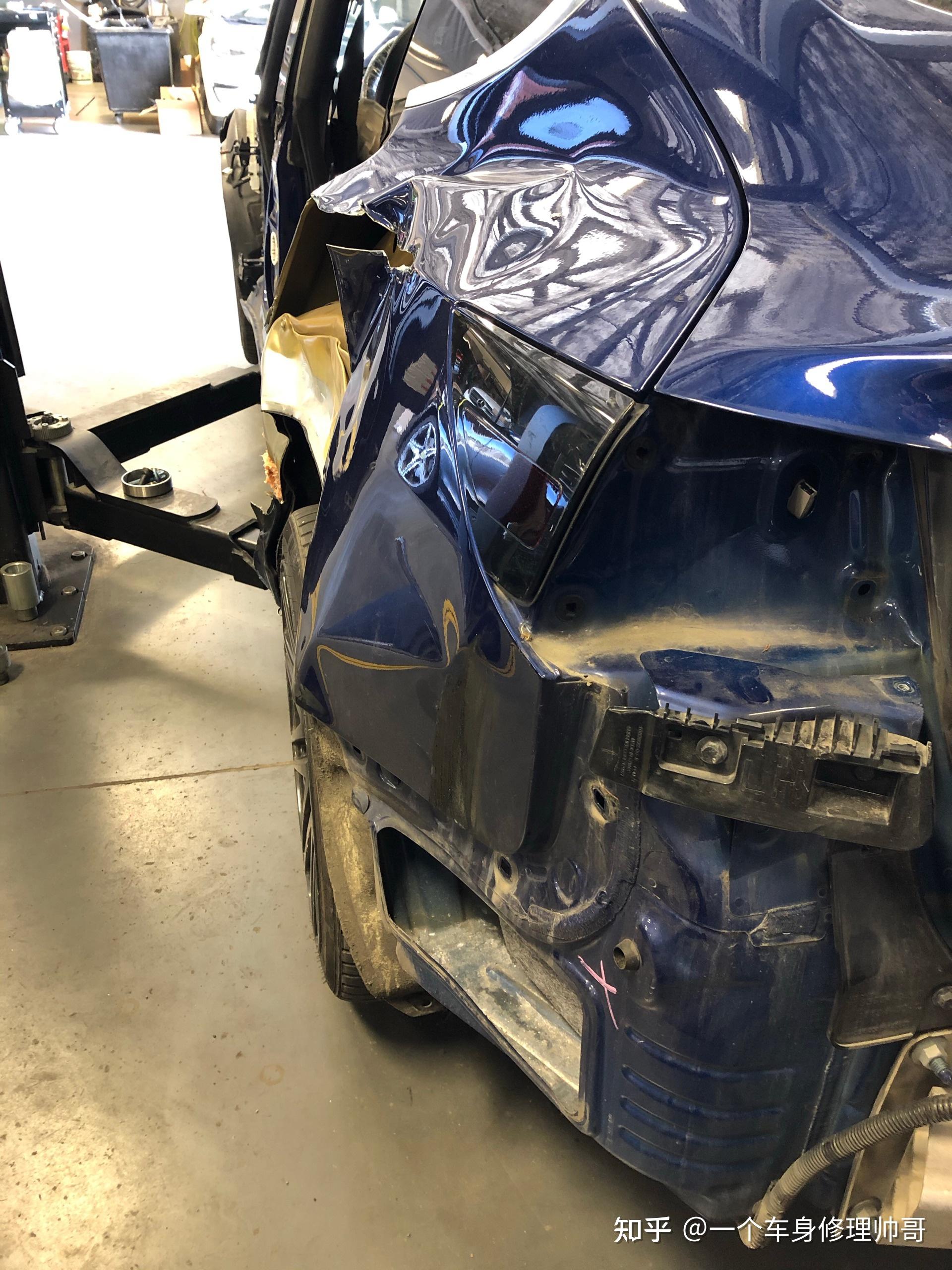 特斯拉model3钣金修复