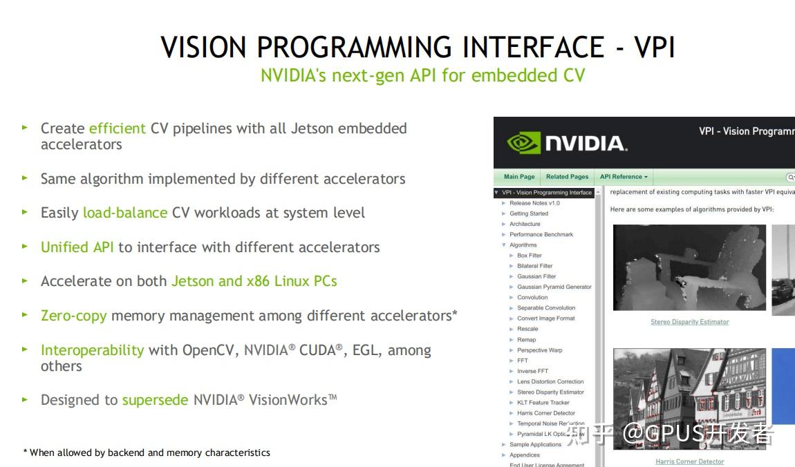 NVIDIA VPI到底是什么 - 知乎