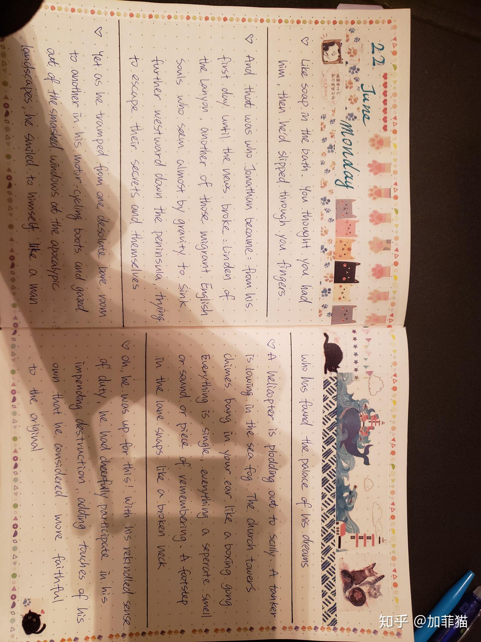 新一周的手帐笔记.