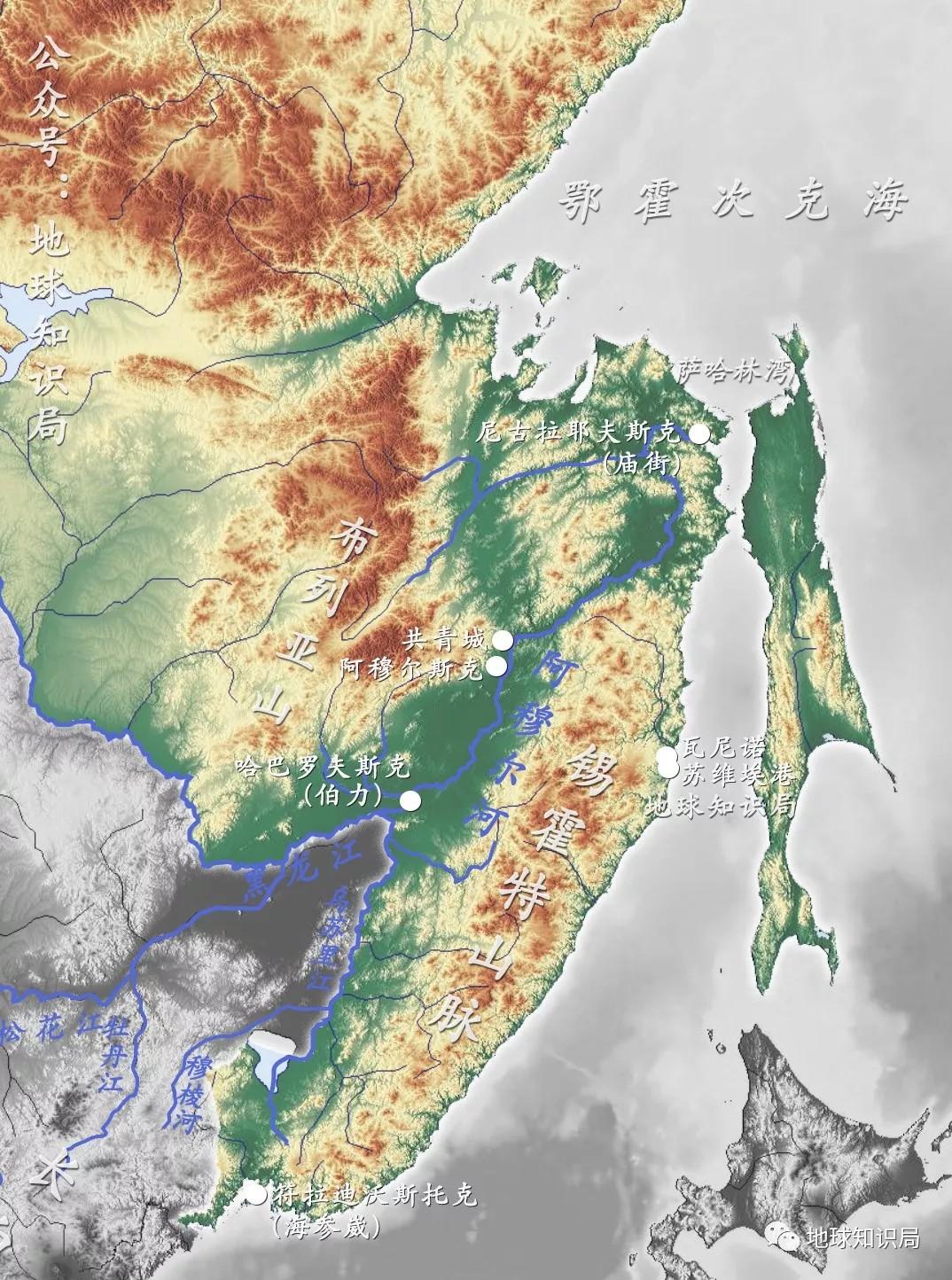 上扬斯克山脉地图图片