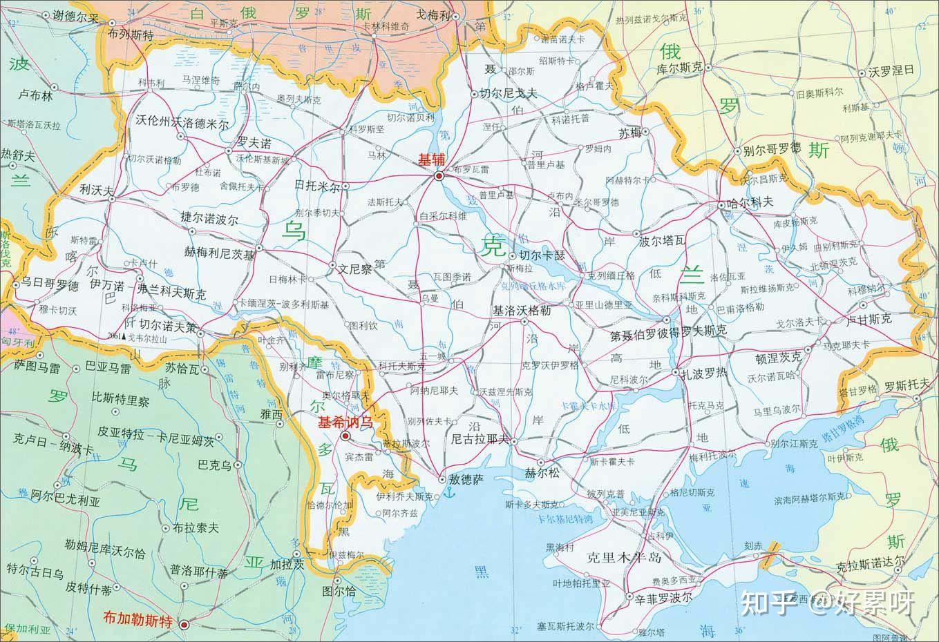 乌克兰高清地图(将成为历史地图)-内外网搜刮 - 知乎