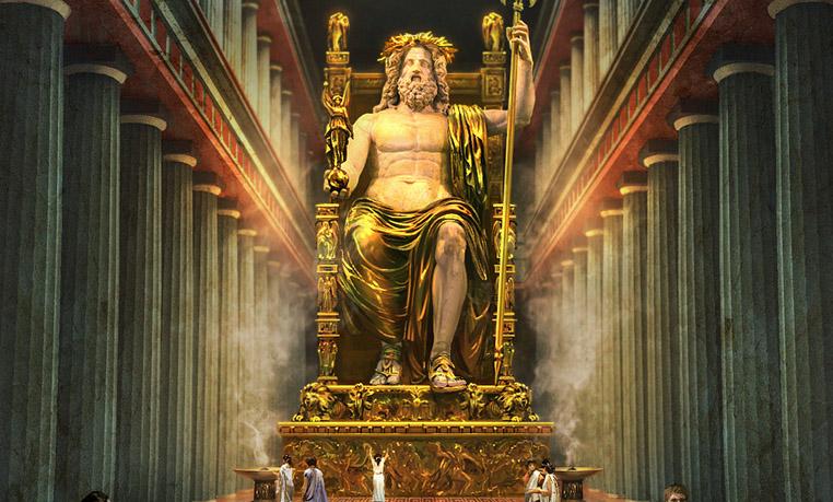 奥林匹克的宙斯神像图片