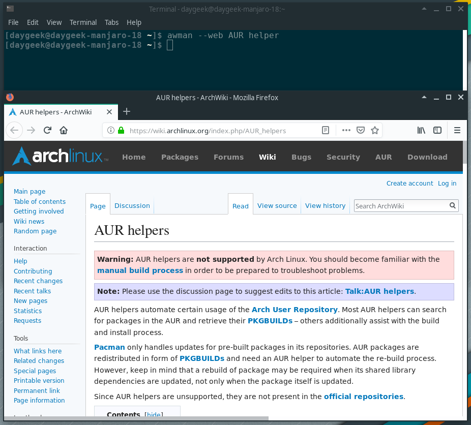 ArchWikiMan：一个以 Linux Man 手册样式离线浏览 Arch Wiki 的工具 知乎