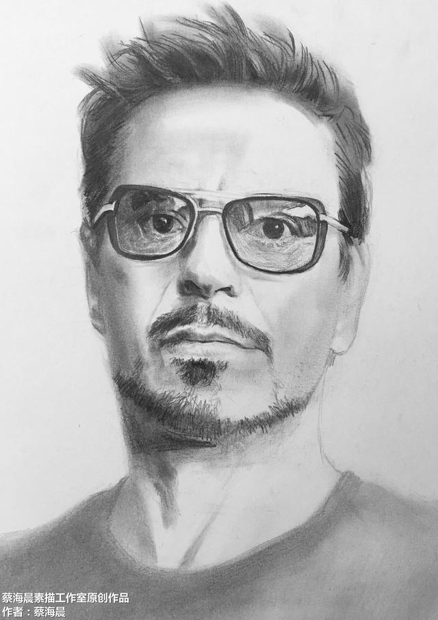 漫威迷们今天素描画一张钢铁侠详细步骤稿