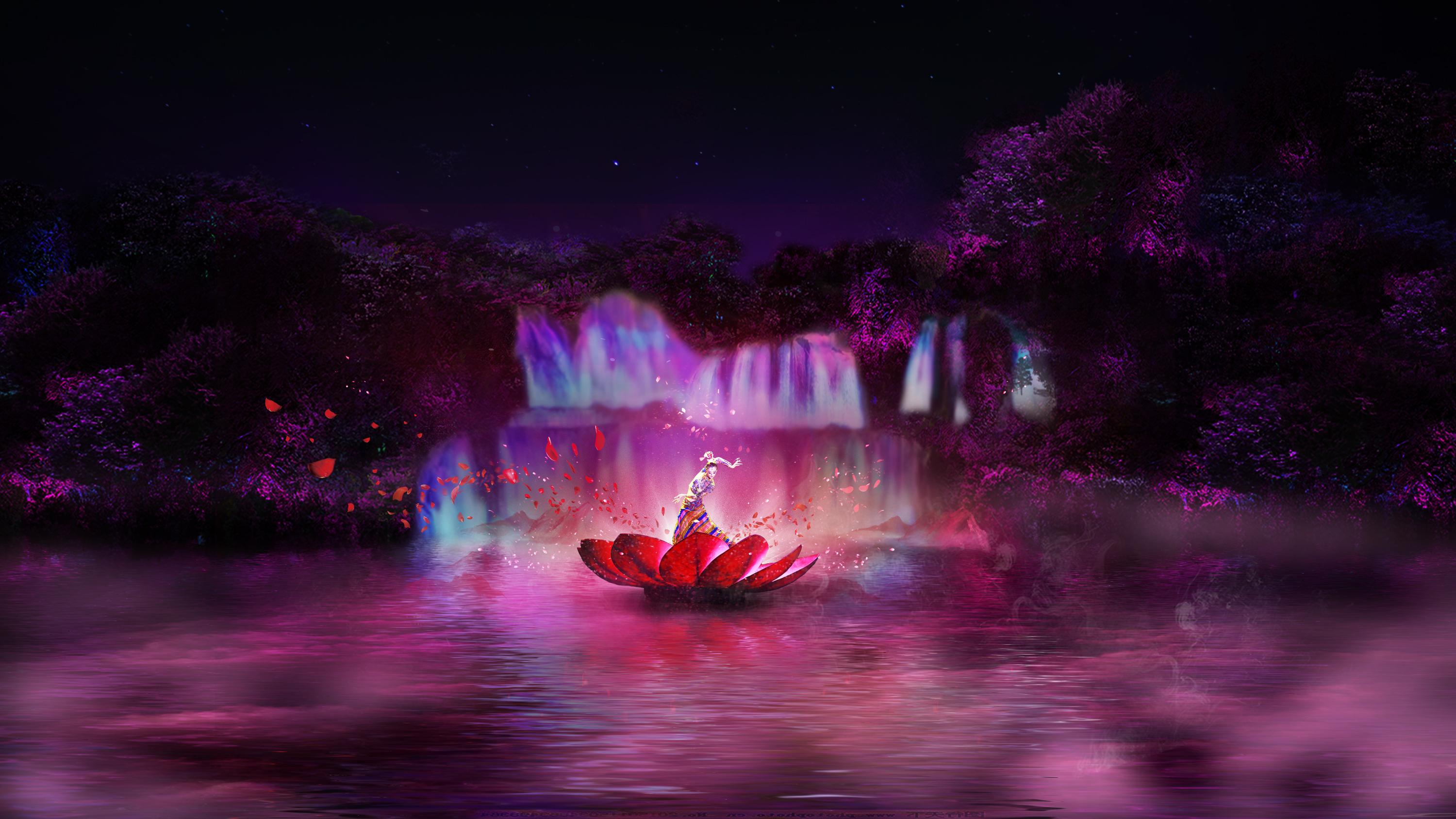 声光电奇境变换国庆德天之夜精彩不断