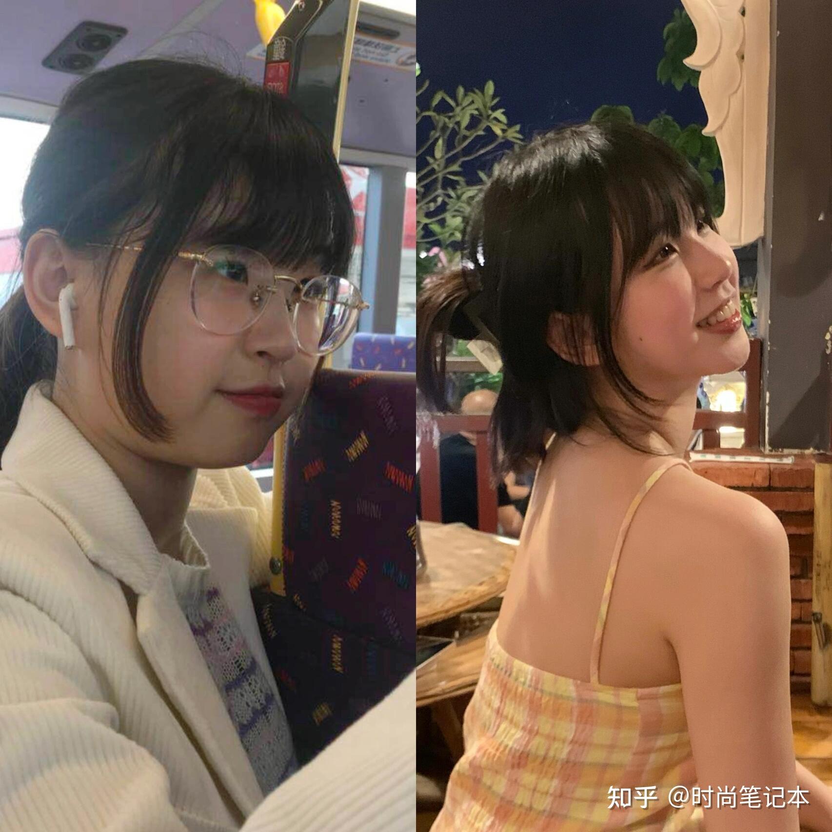 瘦了脸真的会变小!小基数减肥不对比不知道 一对比吓一跳 - 知乎
