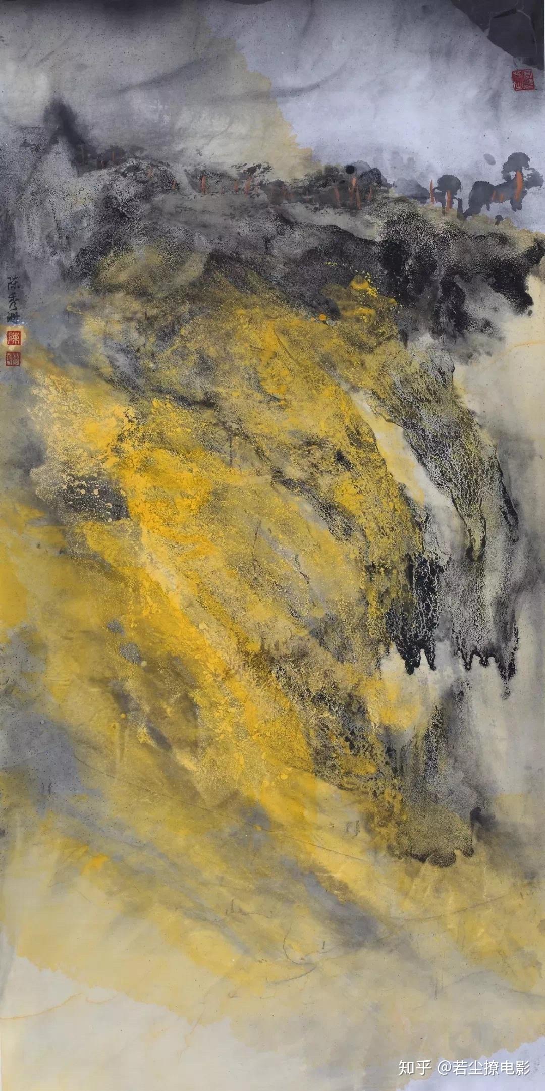 笔端下的墨彩联姻｜观侯北人泼墨泼彩画，浅谈传统笔墨画求变思潮 - 知乎