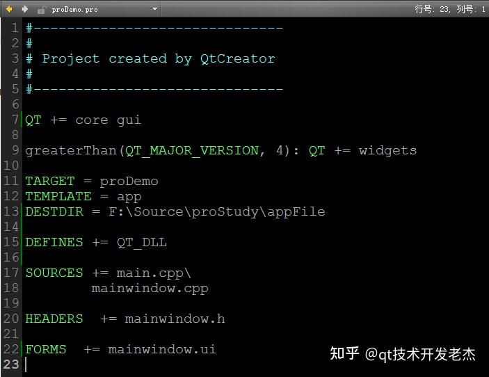 Qt 工程 pro文件 - 知乎