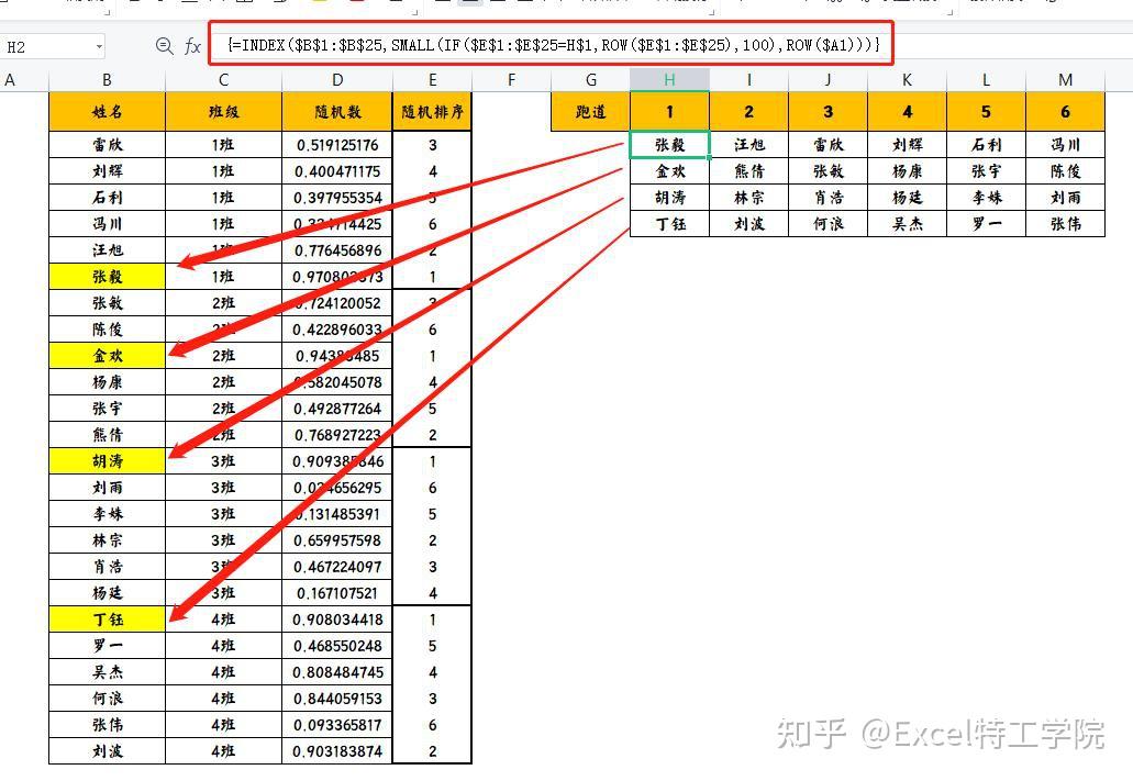 EXCEL如何实现，随机且平均的分组？ - 知乎