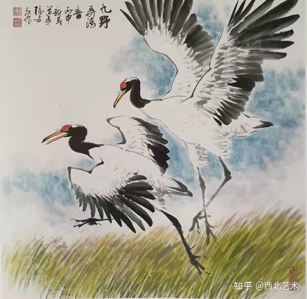 画家张安民山水花鸟人物书法作品赏析