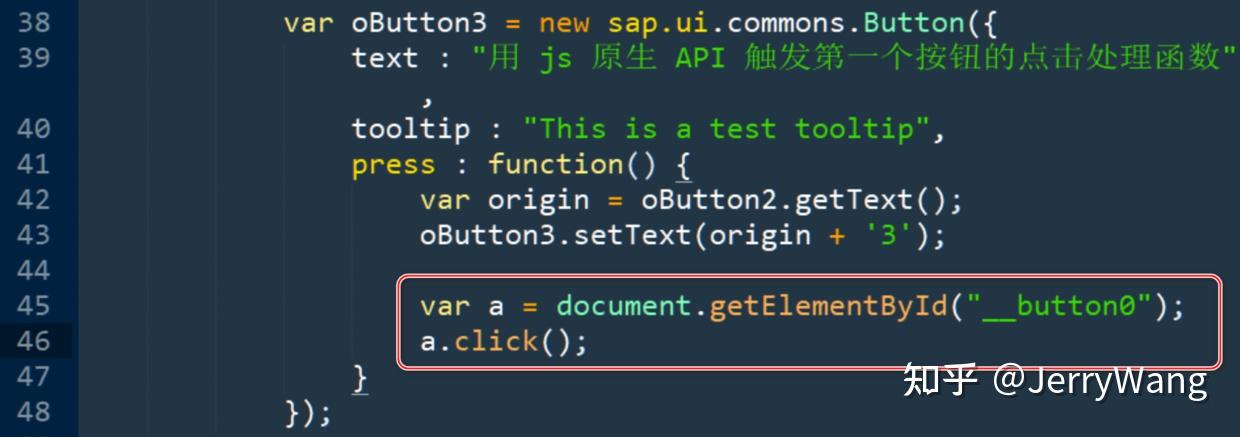 如何实现Button点击触发JavaScript函数？