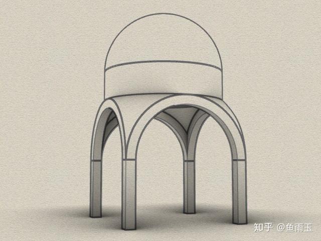 再次将室内高度大幅提高,这个托起穹顶的结构被称为"鼓座"!