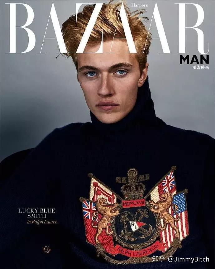 lucky blue smith for harpers bazaar