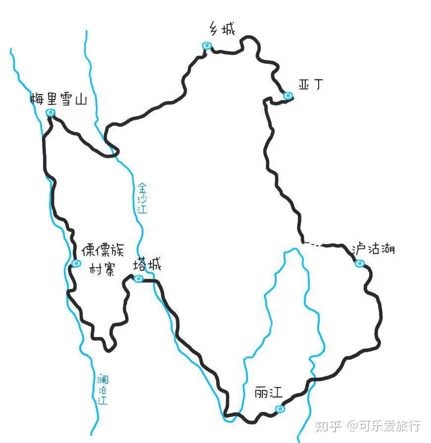梅里雪山地图图片