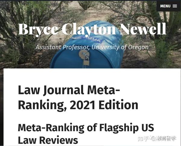 Law Journal Meta Ranking 2021 