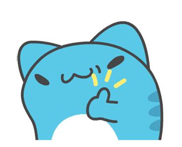 ins超火的六脚小蓝猫动图表情包