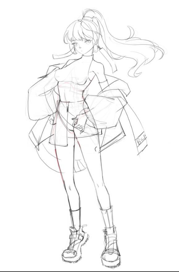 有没有大佬指教一下这幅草稿的问题人体或者剪影啥的