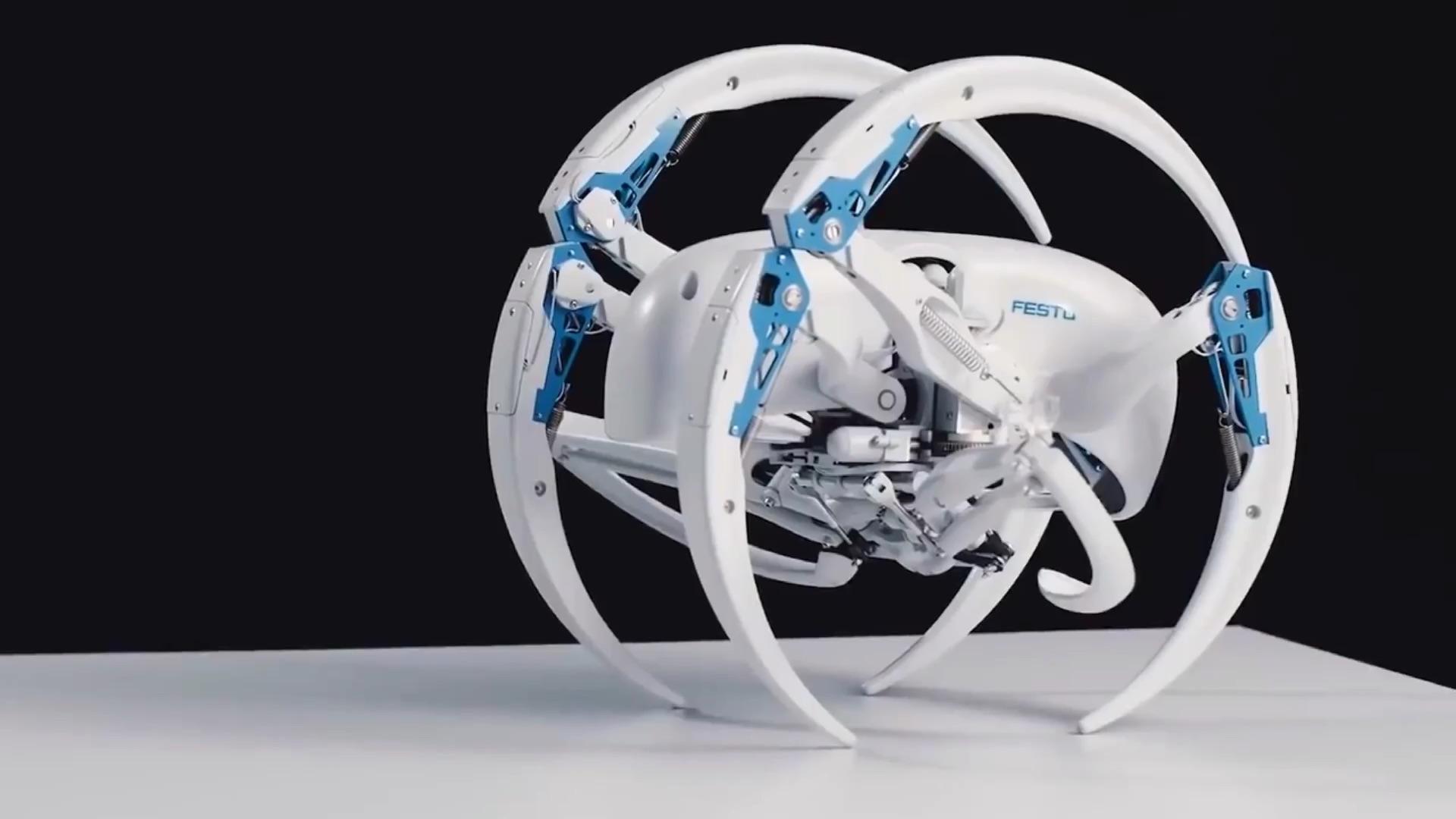 纽扣电池蜘蛛机器人