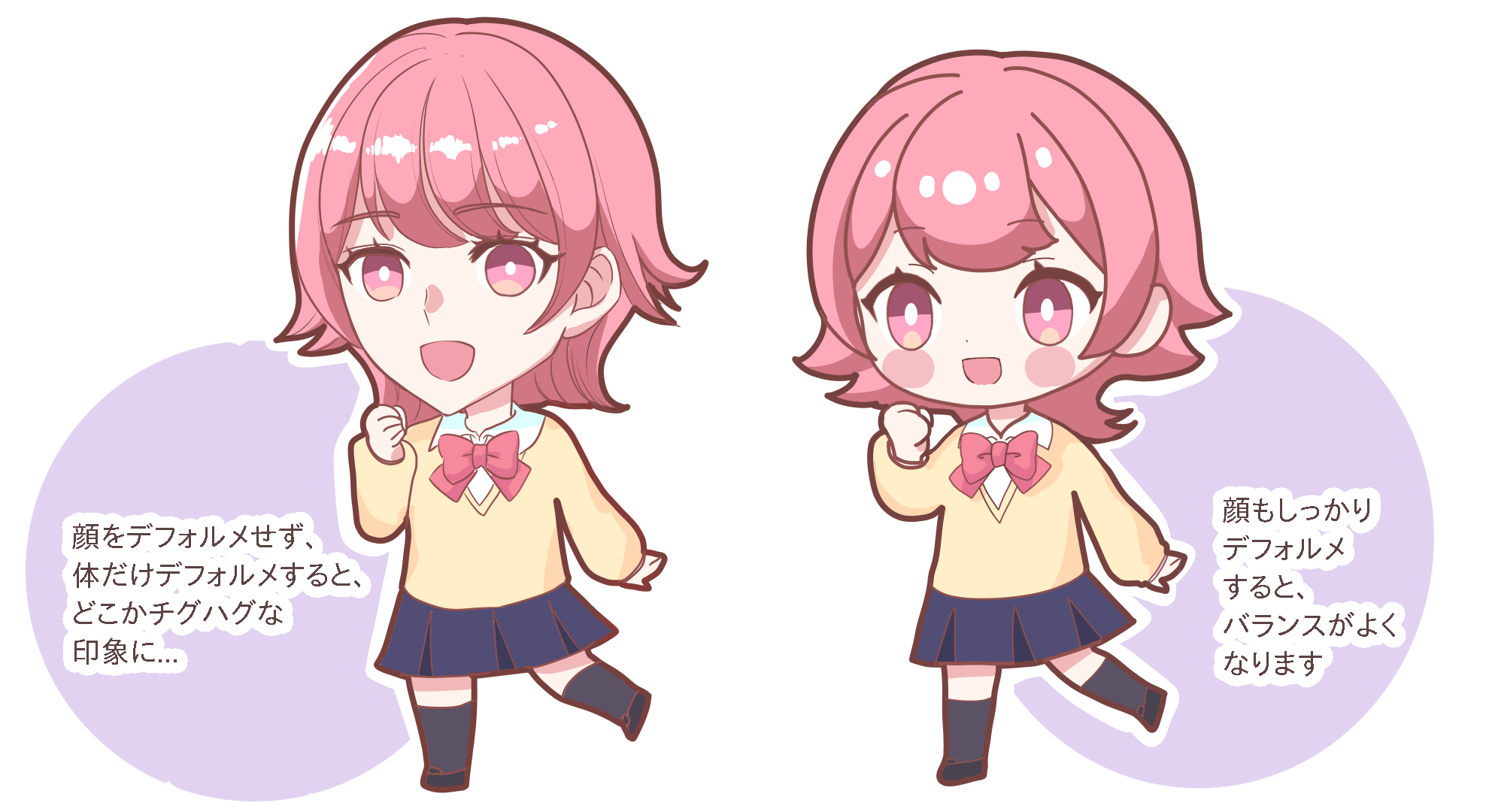 q版人物脸部怎么画新手向q版小人脸部特征画法讲解