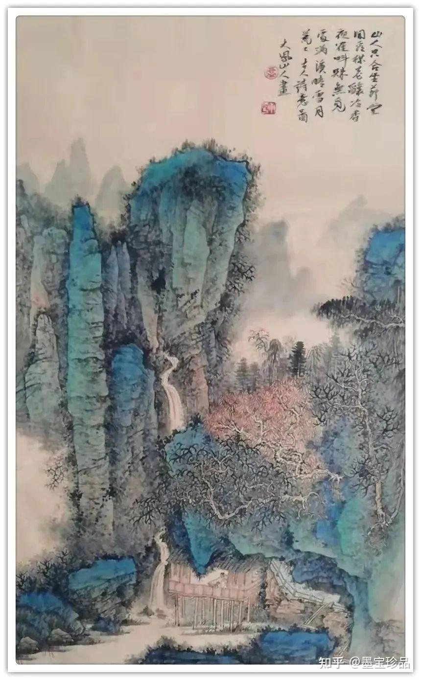 满纸空翠如可扫赤城霞气苍梧烟著名画家卢锋作品欣赏