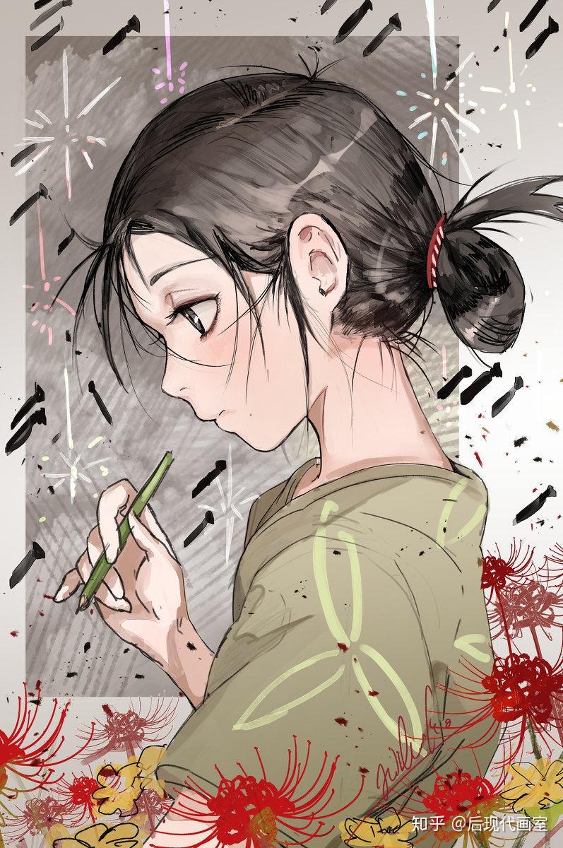 插画师木野花ひらんこ笔下动漫人物插画作品67